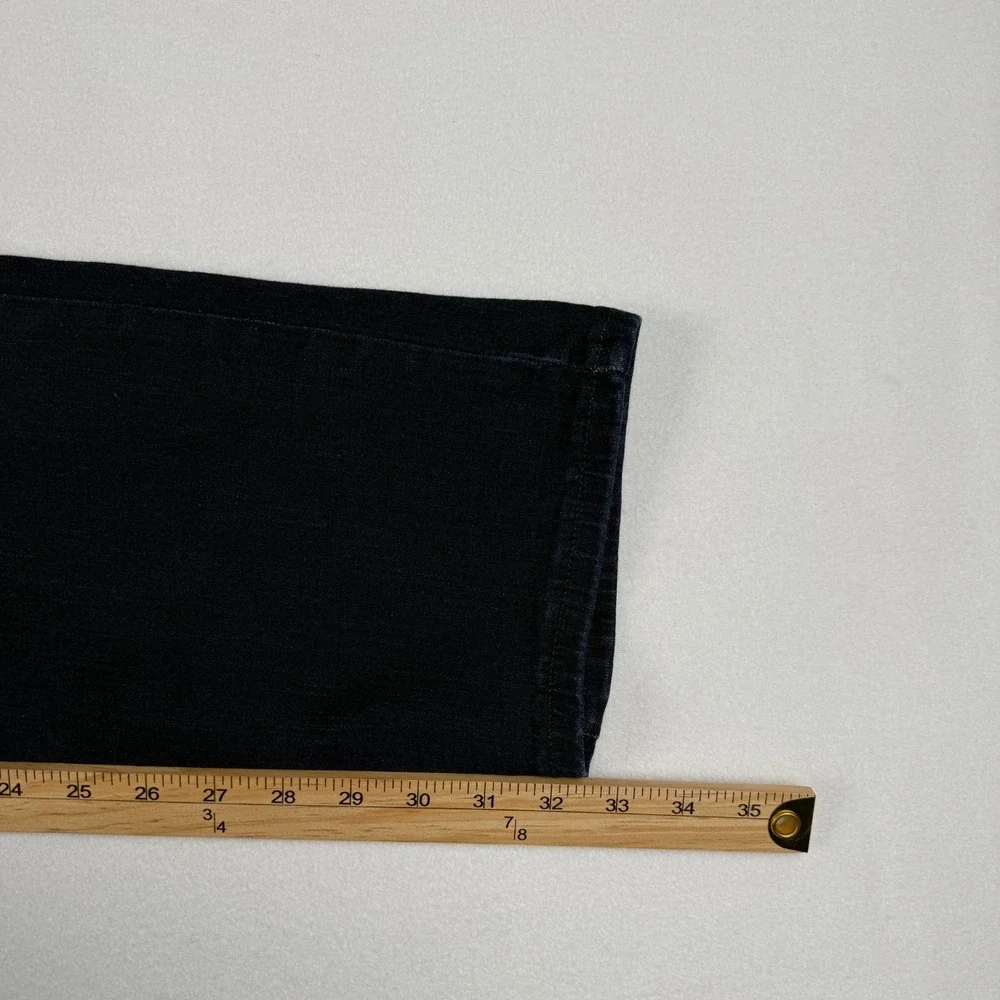 Lee Womens Relaxed Fit Straight Leg Mid Rise Jeans 10 Tall Dark Wash Stretch - Picture 12 of 13